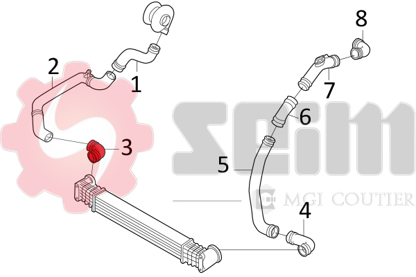 Gaine de suralimentation SEIM 981585