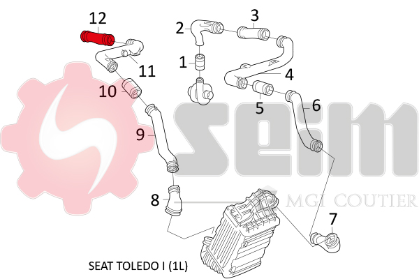 Gaine de suralimentation SEIM 981608