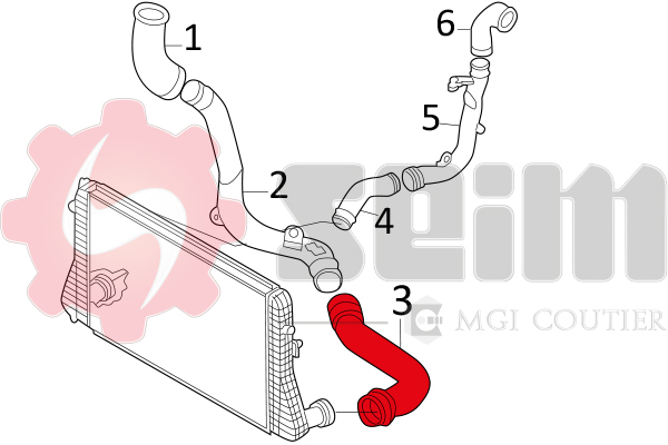 Gaine de suralimentation SEIM 981622