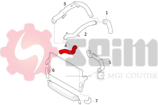 Gaine de suralimentation SEIM 981669