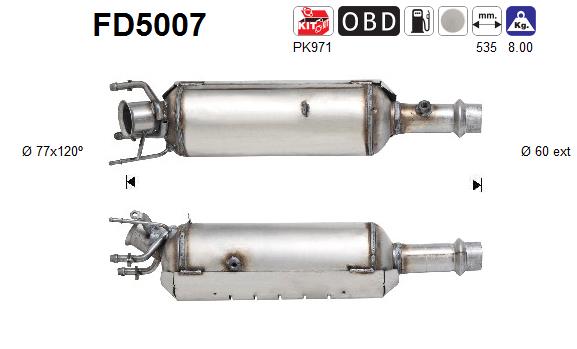 Filtre à particules (FAP) AS FD5007