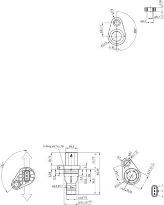 Capteur d'angle du vilebrequin BOSCH 0 281 006 101