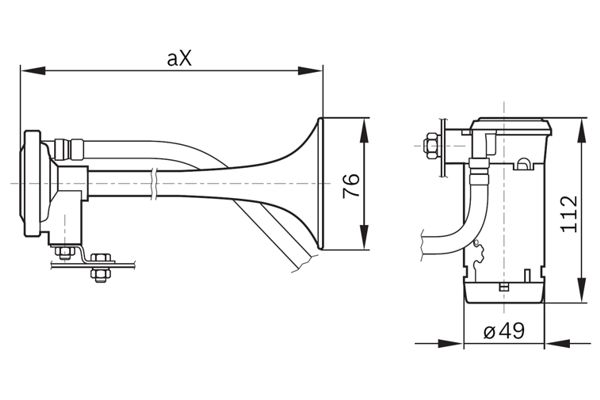 Klaxon (avertisseurs sonores) BOSCH 0 328 003 024