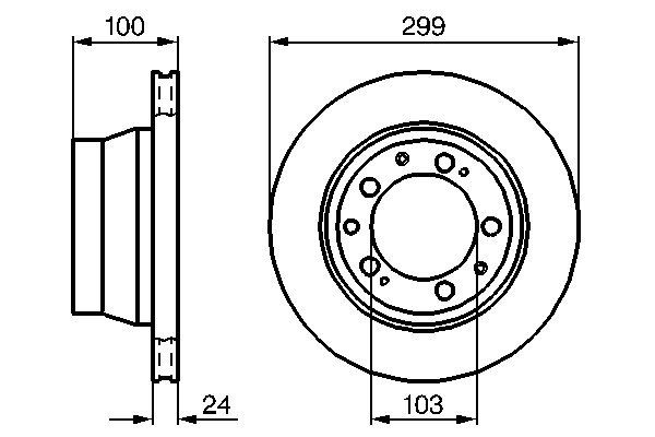 Disque de frein BOSCH 0 986 478 419 (Vendu à l'unité)