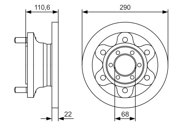 Disque de frein BOSCH 0 986 479 S95 (Vendu à l'unité)