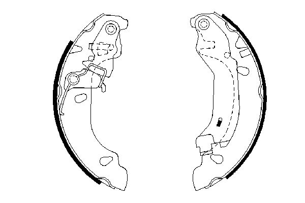 Mâchoires de frein BOSCH 0 986 487 669