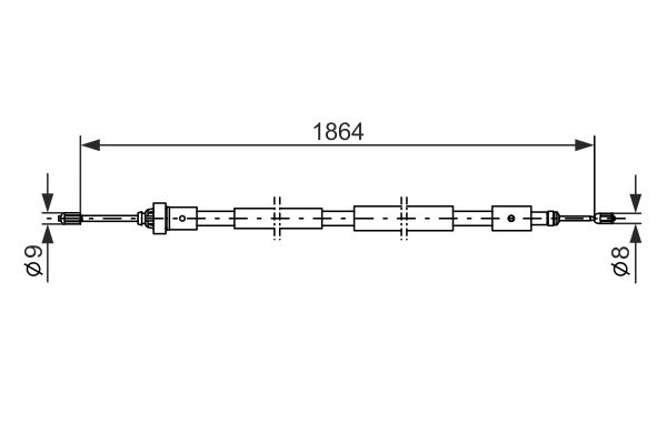 Câble de frein à main BOSCH 1 987 477 591