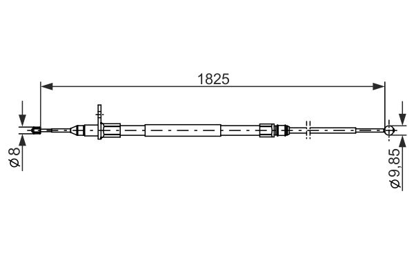 Câble de frein à main BOSCH 1 987 482 254