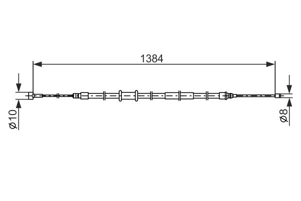 Câble de frein à main BOSCH 1 987 482 718