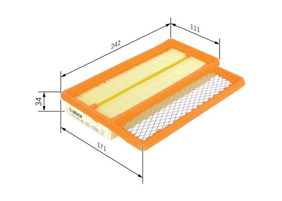 Filtre à air BOSCH F 026 400 466