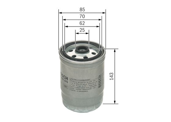 Filtre à carburant BOSCH F 026 402 043