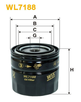 Filtre à huile WIX WL7188