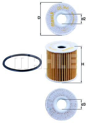 Filtre à huile KNECHT OX 346D