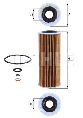 Filtre à huile KNECHT OX 368D1