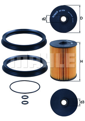 Filtre à carburant KNECHT KX 504D