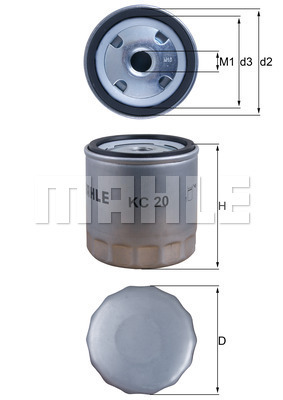 Filtre à carburant KNECHT KC 20