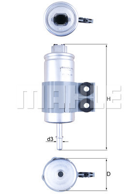 Filtre à carburant KNECHT KL 510