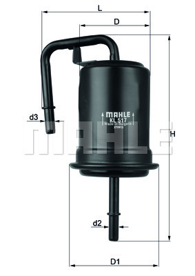 Filtre à carburant KNECHT KL 517