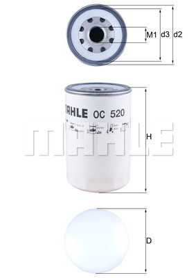 Filtre à huile KNECHT OC 520