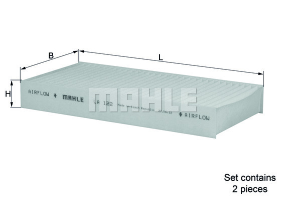 Filtre d'habitacle KNECHT LA 122/S