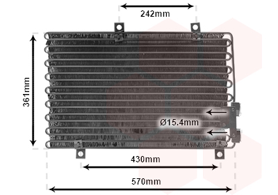 Condenseur de climatisation VAN WEZEL 01005063