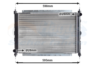 Radiateur refroidissement moteur VAN WEZEL 02002069