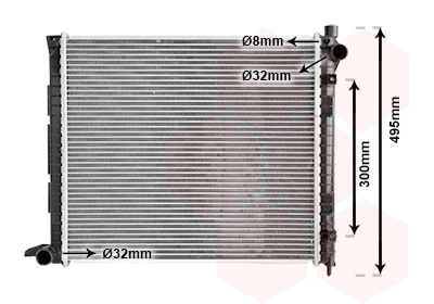 Radiateur refroidissement moteur VAN WEZEL 02002164