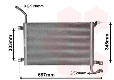 Radiateur refroidissement moteur VAN WEZEL 02002223