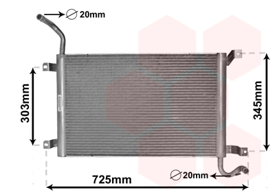 Radiateur refroidissement moteur VAN WEZEL 02002224