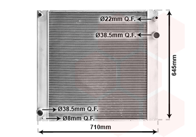 Radiateur refroidissement moteur VAN WEZEL 02002229