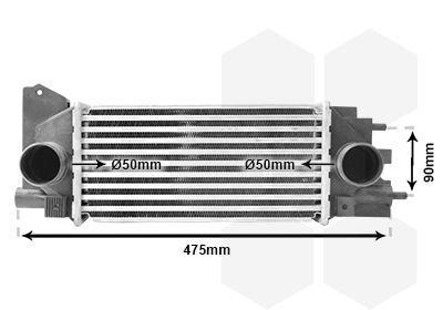 Intercooler (échangeur) VAN WEZEL 02004231