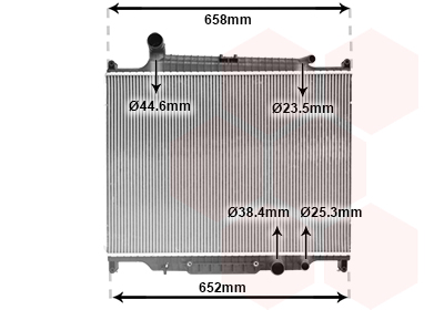 Radiateur refroidissement moteur VAN WEZEL 02012704