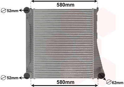 Intercooler (échangeur) VAN WEZEL 02014704