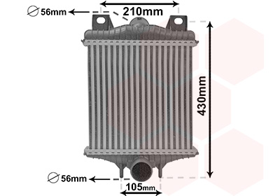 Intercooler (échangeur) VAN WEZEL 02014706