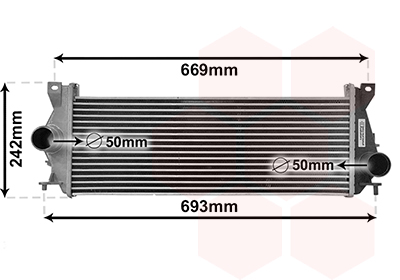 Intercooler (échangeur) VAN WEZEL 02014707