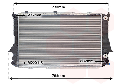 Radiateur refroidissement moteur VAN WEZEL 03002084