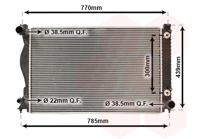 Radiateur refroidissement moteur VAN WEZEL 03002231