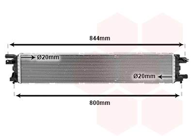 Radiateur refroidissement moteur VAN WEZEL 03002361