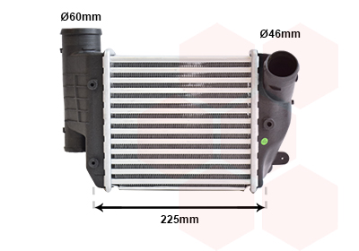 Intercooler (échangeur) VAN WEZEL 03004304