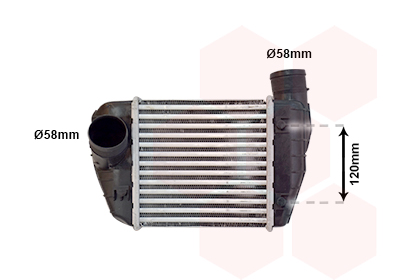 Intercooler (échangeur) VAN WEZEL 03004350