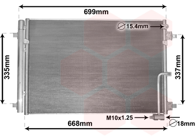 Condenseur de climatisation VAN WEZEL 03005368