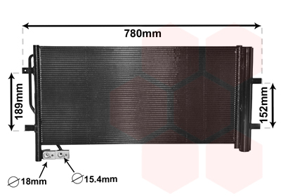 Condenseur de climatisation VAN WEZEL 03005382