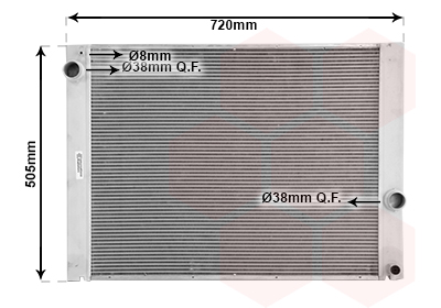 Radiateur refroidissement moteur VAN WEZEL 06002284