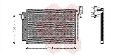 Condenseur de climatisation VAN WEZEL 06005281