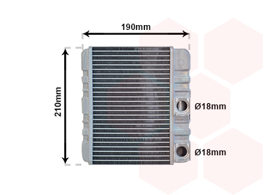 Radiateur de chauffage VAN WEZEL 06006211