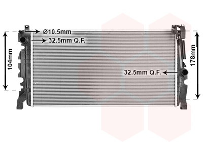 Radiateur refroidissement moteur VAN WEZEL 06012726