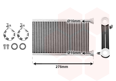 Radiateur de chauffage VAN WEZEL 06016701