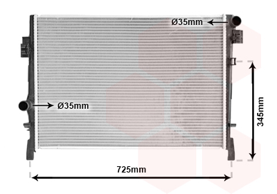 Radiateur refroidissement moteur VAN WEZEL 07002105