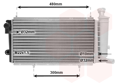 Radiateur refroidissement moteur VAN WEZEL 09002033