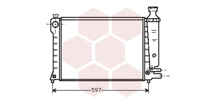 Radiateur refroidissement moteur VAN WEZEL 09002036